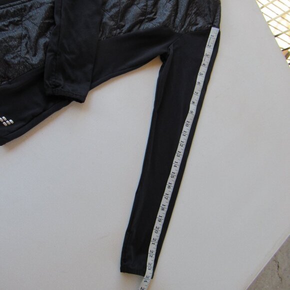 bcg Women's Black Quilted Front Track Jacket Size S Zip Up Athletic Lightweight - Picture 7 of 7